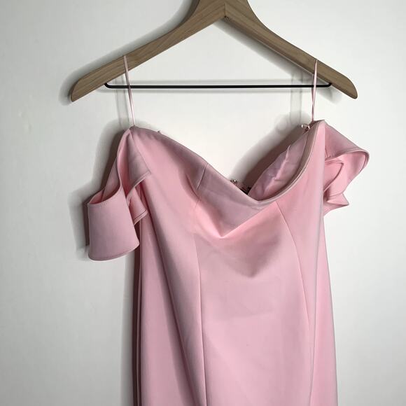 Revolve Likely Sunset Off-the-shoulder Petal Pink Dress Womens New Size 6 - Picture 5 of 16
